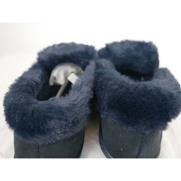 Charter Club Dorenda Moccasin Slippers Navy Boucle 8M - Picture 5 of 7